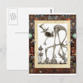 散歩は額縁付き ポストカード (正面/裏面)