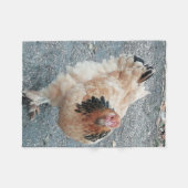 散歩を取っているBrahmaの鶏 フリースブランケット (正面(横))