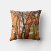 『散歩：落ち葉』 ヴィンセント・ヴァン・ゴッホ クッション (裏面)