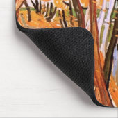 『散歩：落ち葉』 ヴィンセント・ヴァン・ゴッホ マウスパッド (コーナー)