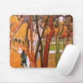 『散歩：落ち葉』 ヴィンセント・ヴァン・ゴッホ マウスパッド (マウス)
