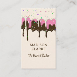 散水つや消しドリップベイカーベーカリー 名刺