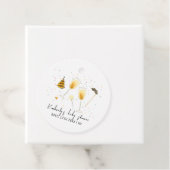 散水とシャンパングラス赤ちゃんシャワーを参照 フェイバータグ (インサイチュ)