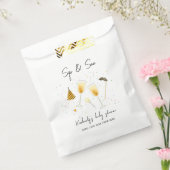 散水とシャンパングラス赤ちゃんシャワーを参照 フェイバーバッグ (封をした状態)