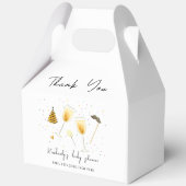 散水とシャンパングラス赤ちゃんシャワーを参照 フェイバーボックス (裏面)