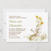 散水はヒマワリのリハーサルのディナー招待状 招待状 (正面)