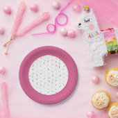 散水カラフルベビー散水ベビーシャワー紙 ペーパープレート (パーティー)