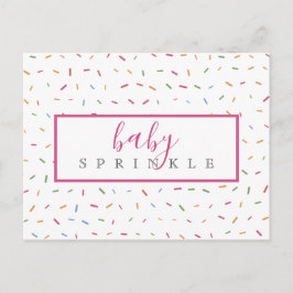 散水カラフルベビー散水ベビーシャワー インビテーションポストカード