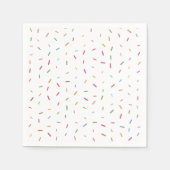 散水カラフルベビー散水ベビーシャワー スタンダードカクテルナプキン (正面)