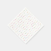 散水カラフルベビー散水ベビーシャワー スタンダードカクテルナプキン (角)