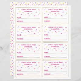 散水ゲームパーティーカードセットを推測