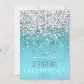 散水ジョイアクアグリッターパーティー招待状 招待状 (正面)
