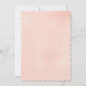 散水ベビーシャワーパステルフローラ金ゴールドグラム 招待状 (裏面)