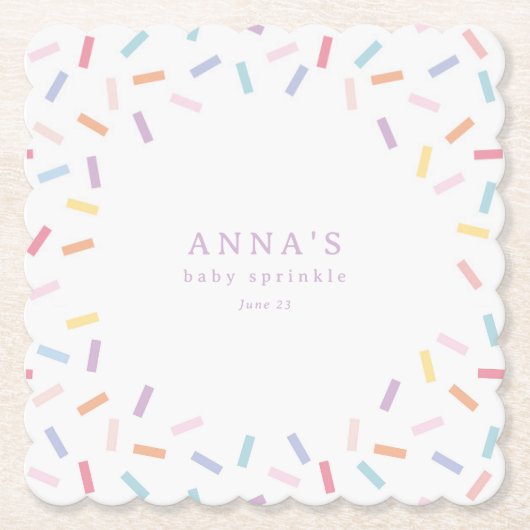 散水ベビー散水 ペーパーコースター (正面)