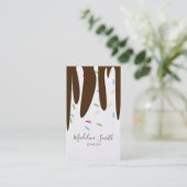 散水ベーカリーアイスクリームつや消しドリップ 名刺 (スタンド正面)