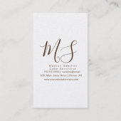 散水ベーカリーアイスクリームつや消しドリップ 名刺 (裏面)