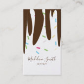 散水ベーカリーアイスクリームつや消しドリップ 名刺 (正面)