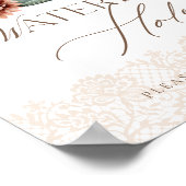 散水ホールベビーボトルワイルドウェスタンベビーシャワー ポスター (角)