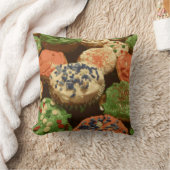 散水付きクリスマスカップケーキ クッション (ブランケット)