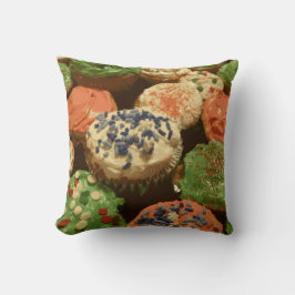 散水付きクリスマスカップケーキ クッション