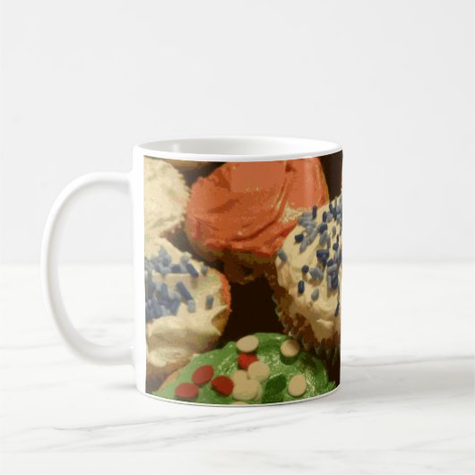 散水付きクリスマスカップケーキ コーヒーマグカップ (左)