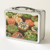 散水付きクリスマスカップケーキ メタルランチボックス (裏面)