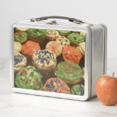 散水付きクリスマスカップケーキ メタルランチボックス (インサイチュ)