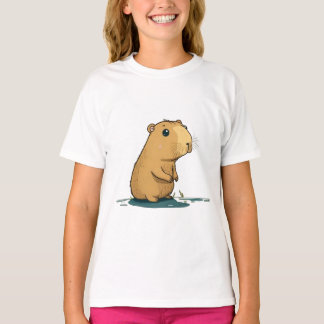 散水口のカピバラ Tシャツ