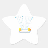 散水器 星シール (正面)