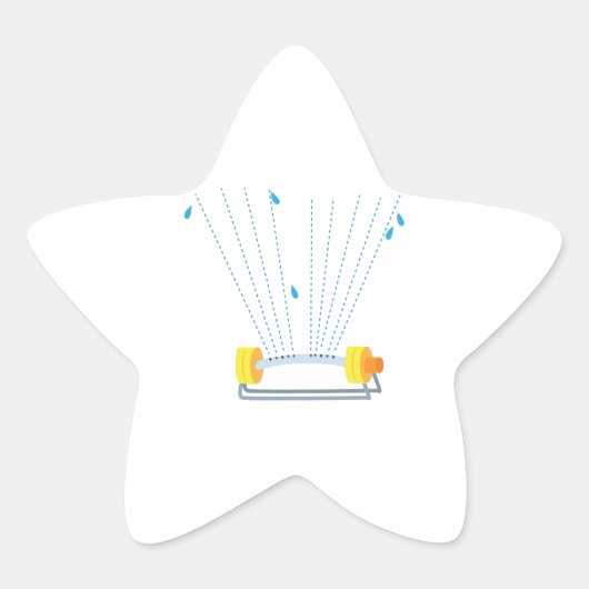 散水器 星シール (正面)