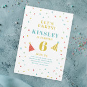 散水子供の誕生日パーティの招待状