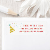 散水子供の誕生日パーティー差出人住所 ラベル (インサイチュ)