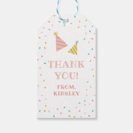 散水子供の誕生日パーティー感謝していユーメッセージカード ギフトタグ