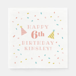 散水子供の誕生日パーティー スタンダードランチョンナプキン