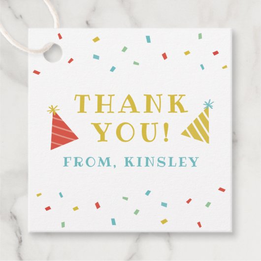 散水子供の誕生日パーティー フェイバータグ (正面)