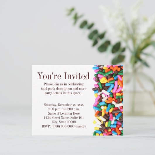 散水招待状 招待状 (スタンド正面)