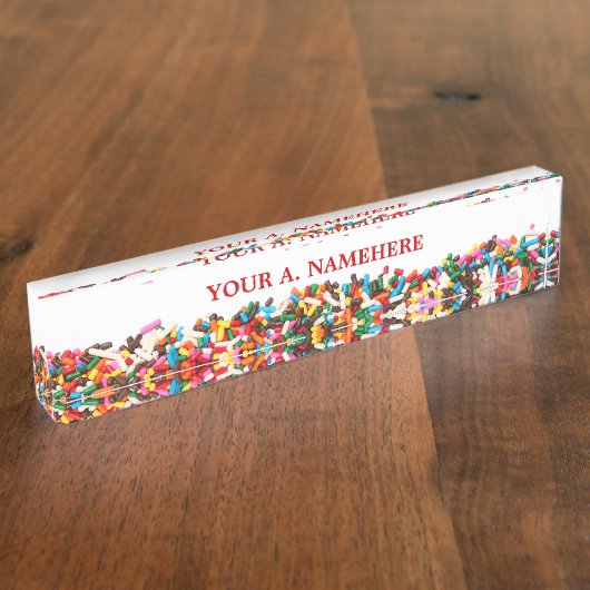 散水机用ネームプレート デスクネームプレート (側面)