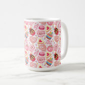 散水模様付きドーナツ熱ワインタンブラー コーヒーマグカップ (正面右)