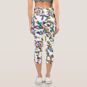 散水模様 カプリレギンス (裏面)