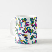 散水模様 コーヒーマグカップ (正面左)