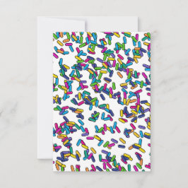 散水模様 サンキューカード