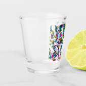 散水模様 ショットグラス (左)