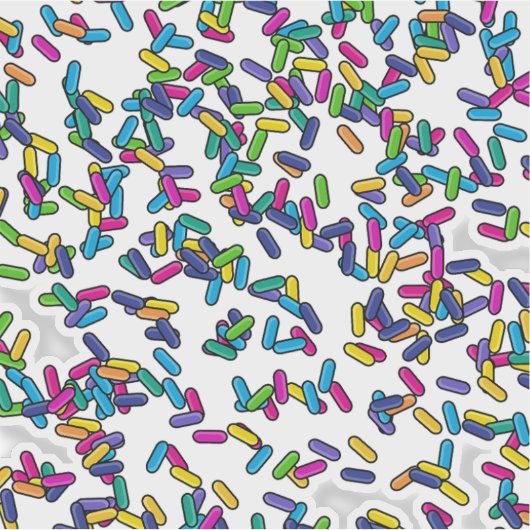 散水模様 シール (正面)