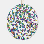 散水模様 セラミックオーナメント (左)