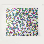 散水模様 タペストリー (正面(横))