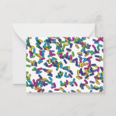 散水模様 ノートカード (裏面)