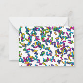 散水模様 ノートカード (正面)