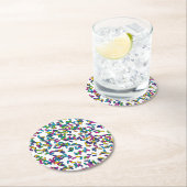 散水模様 ラウンドペーパーコースター (インサイチュ)