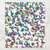 散水模様 ワインラベル (シングルラベル)