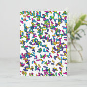 散水模様 招待状 (スタンド正面)